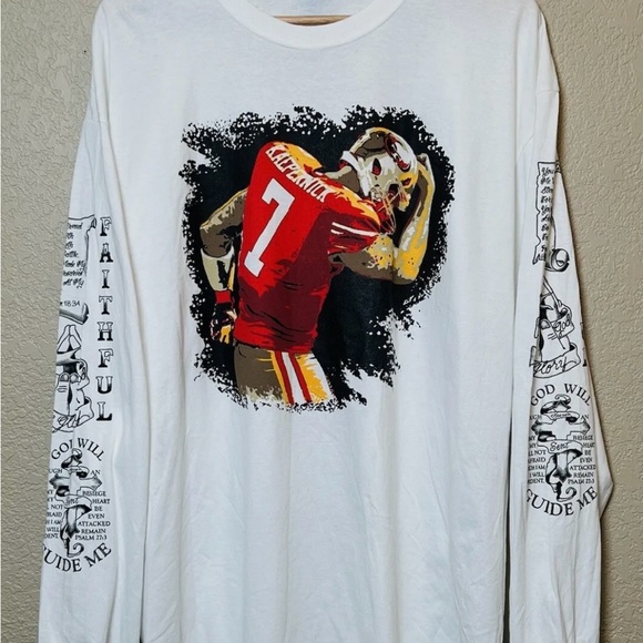 🐼NWOT San Francisco 49ers Faithful #7 White Graphic T- Shirt, Size 2XL - Picture 3 of 6
